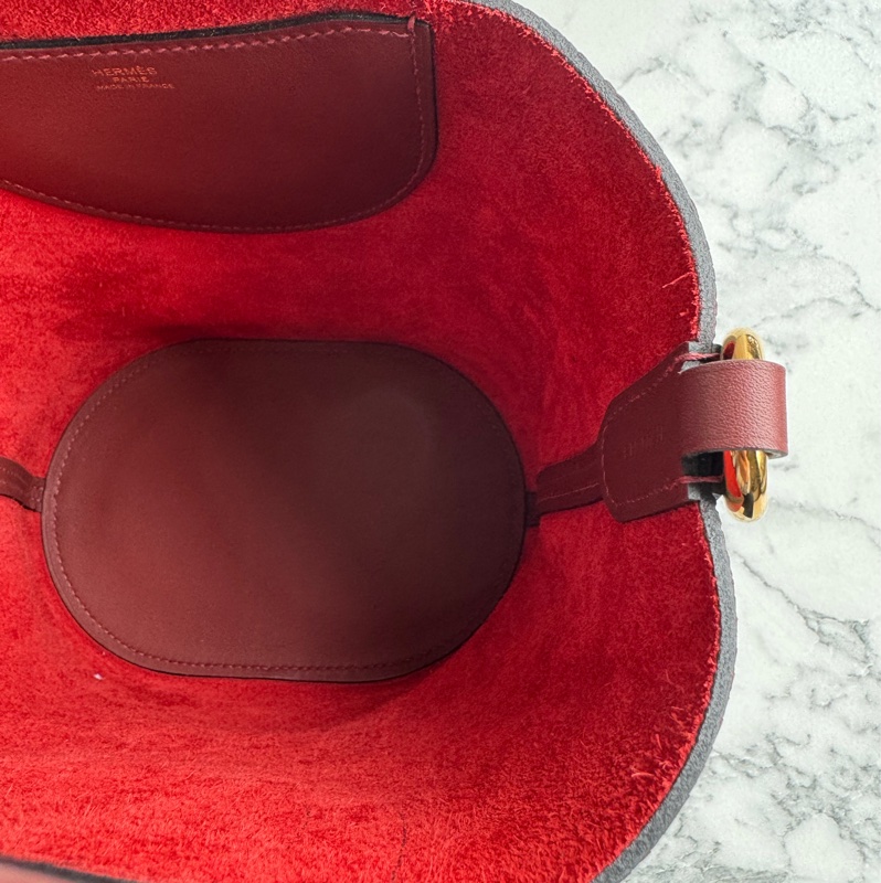 Hermes酒紅豬鼻菜籃子18-12