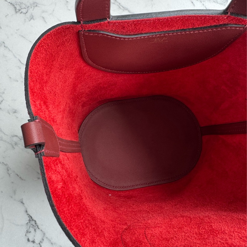 Hermes酒紅豬鼻菜籃子18-13