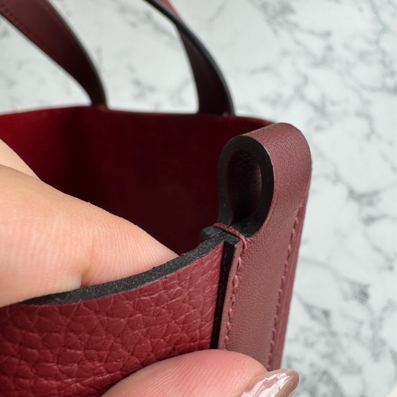 Hermes酒紅豬鼻菜籃子18-17