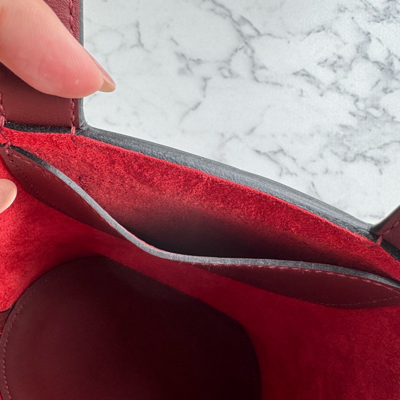 Hermes酒紅豬鼻菜籃子18-20