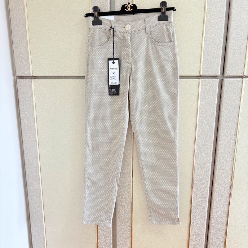 19）義大利精品East Drive星星棉質9分褲 36號 全新含吊牌原價8600-0