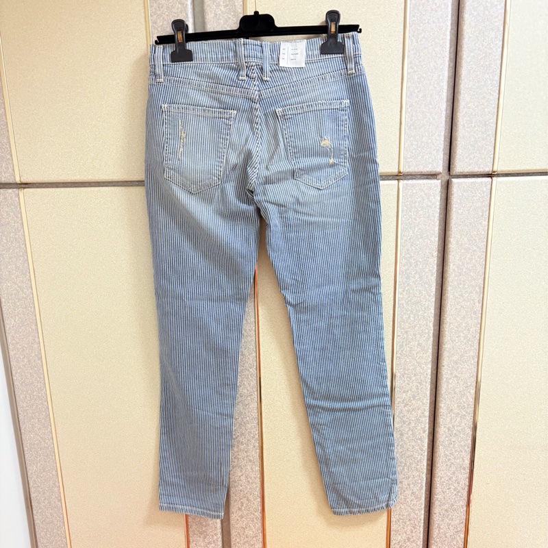 19）Current Elliott 正品棉質質感條文牛仔褲 24號 全新含吊牌原價218美元-3