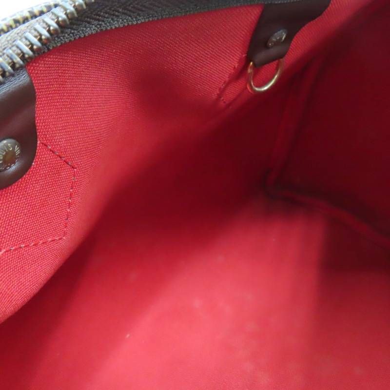 棕色 棋盤格 帆布 Speedy25 手提包 N41365-4