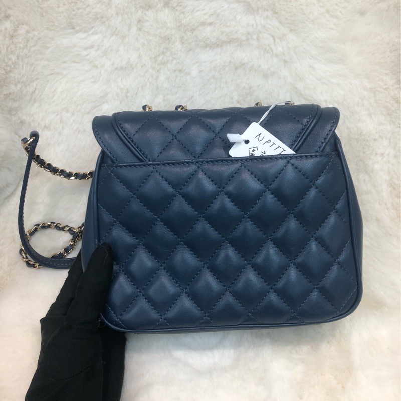 Chanel 藍色19cm 大方胖 XB460-1