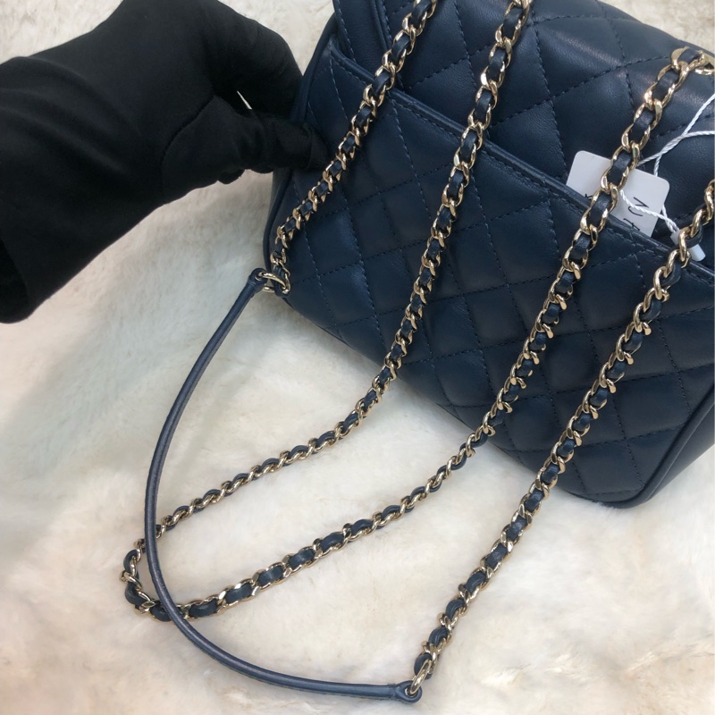 Chanel 藍色19cm 大方胖 XB460-5