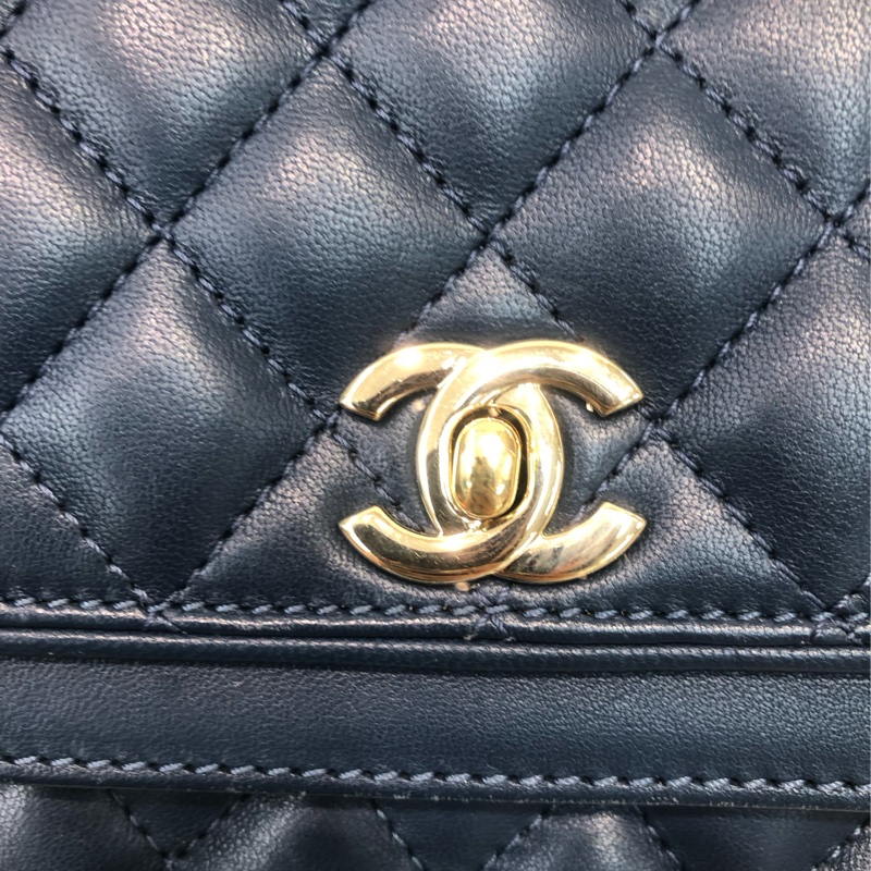 Chanel 藍色19cm 大方胖 XB460-6