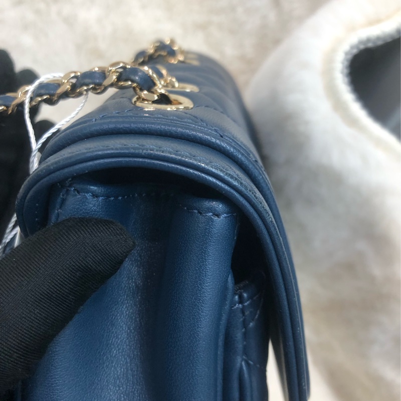 Chanel 藍色19cm 大方胖 XB460-13