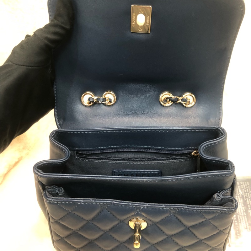 Chanel 藍色19cm 大方胖 XB460-15