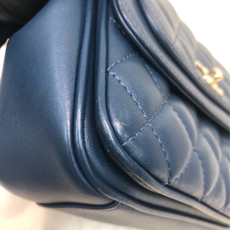 Chanel 藍色19cm 大方胖 XB460-7