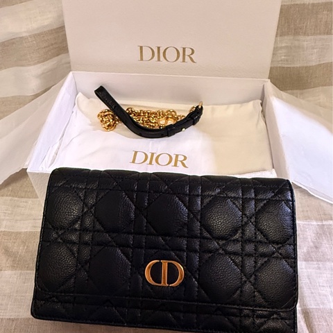 Dior Caro 經典小牛皮錢包/鏈帶包/長夾/腰包腰包