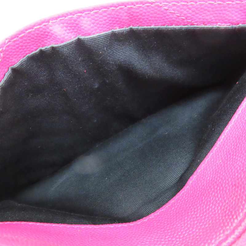 桃紅色 牛皮 拉鍊長夾 504922-5