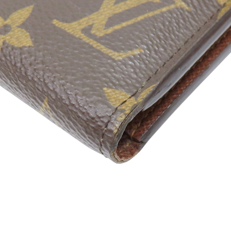 棕色 原花 帆布 Victorine 扣式短夾【LOUIS VUITTON LV 路易威登】 M62472-10