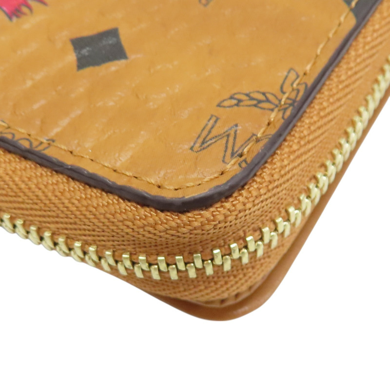 金棕色 牛皮 扣式短夾-11