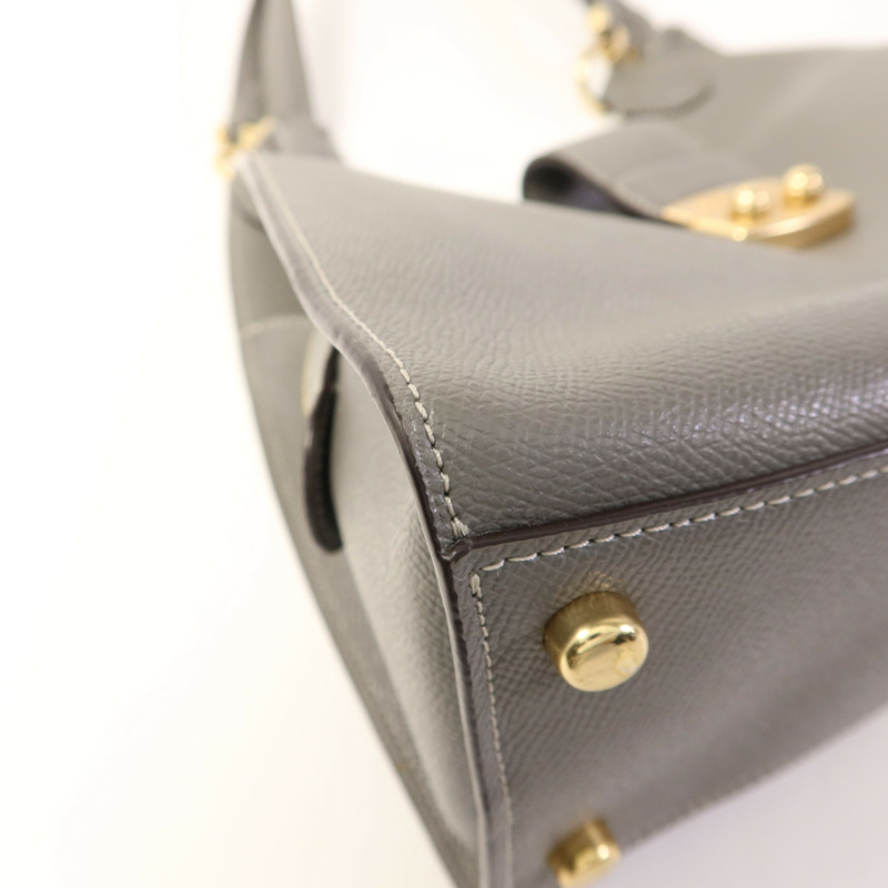 COACH 牛皮皮革Shoulder Bag金扣肩背袋-10