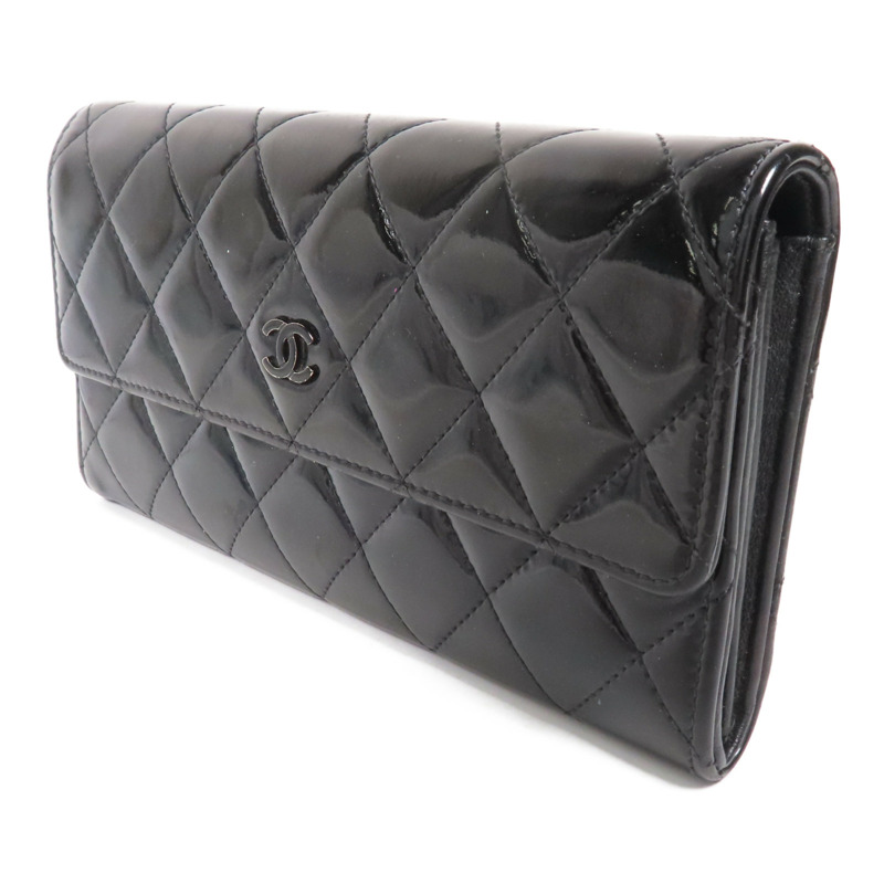 CHANEL 漆皮皮革Long Wallet長錢包-2
