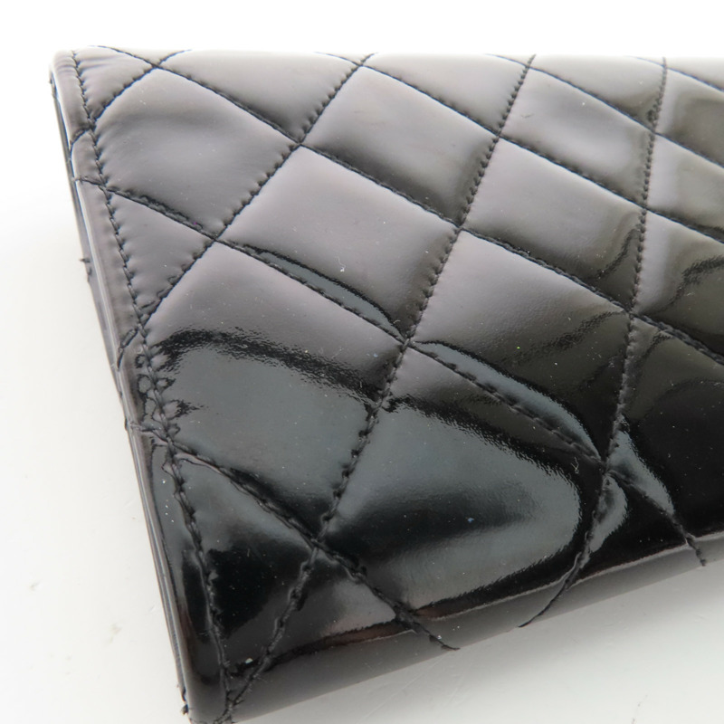 CHANEL 漆皮皮革Long Wallet長錢包-13