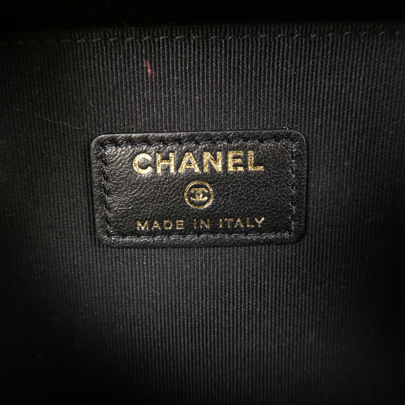 CHANEL 牛皮皮革Vanity Case金扣手挽肩背兩用袋-5
