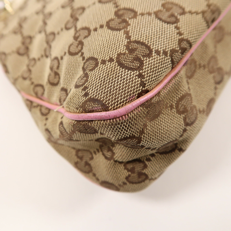 GUCCI 帆布Shoulder Bag金扣肩背袋-10