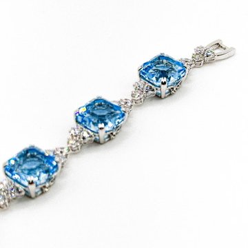 施華洛世奇Swarovski|海藍寶石光芒手鍊(絕版款)-2