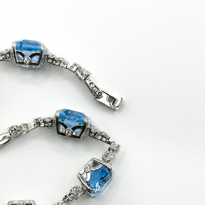 施華洛世奇Swarovski|海藍寶石光芒手鍊(絕版款)-7