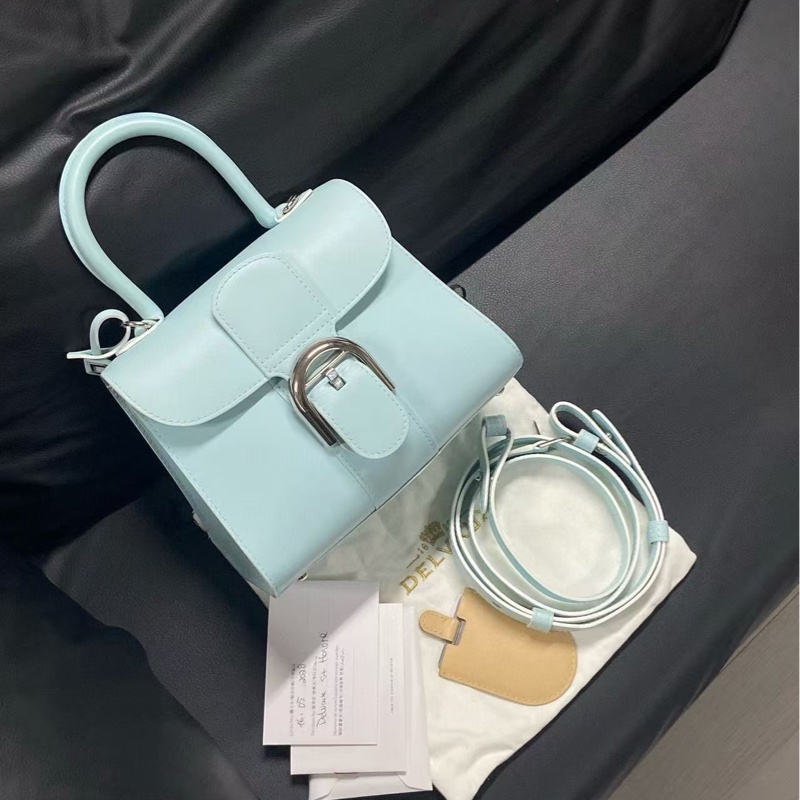 Delvaux德爾沃Brillant mini手提單肩斜挎包可拆卸可調節肩帶 尺寸約20*16-0