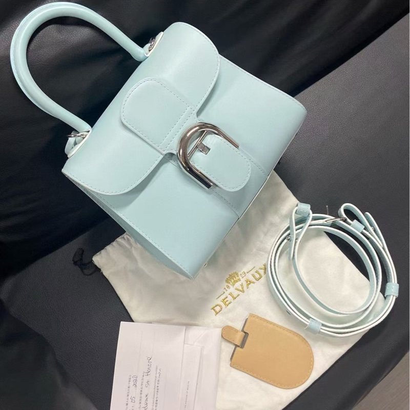 Delvaux德爾沃Brillant mini手提單肩斜挎包可拆卸可調節肩帶 尺寸約20*16-1