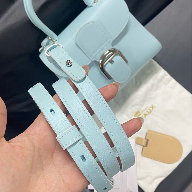 Delvaux德爾沃Brillant mini手提單肩斜挎包可拆卸可調節肩帶 尺寸約20*16-2