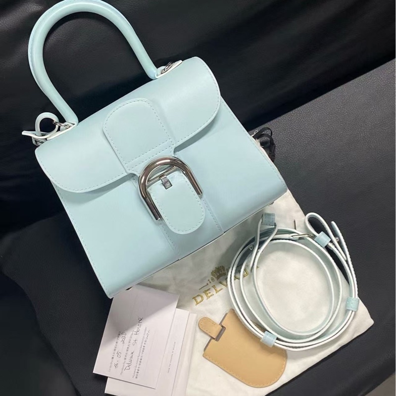 Delvaux德爾沃Brillant mini手提單肩斜挎包可拆卸可調節肩帶 尺寸約20*16-3