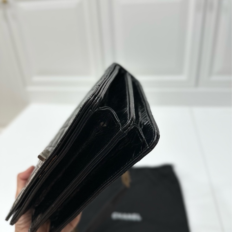 Chanel 香奈兒 黑金 2.55 handle 油蠟牛皮 風琴包 方盒子 斜背包 手提包 肩背包 鍊條包 側背包-15