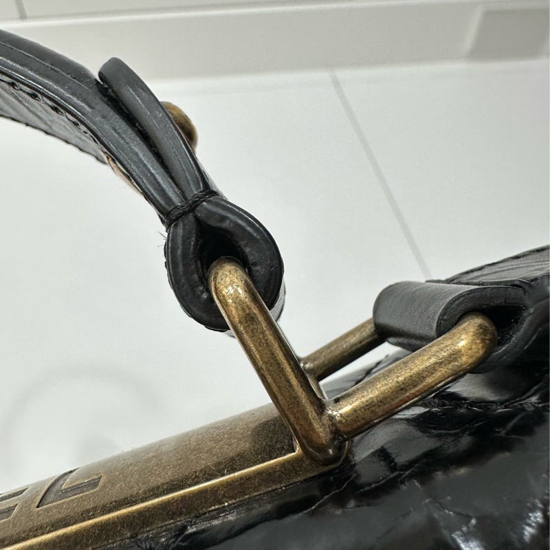Chanel 香奈兒 黑金 2.55 handle 油蠟牛皮 風琴包 方盒子 斜背包 手提包 肩背包 鍊條包 側背包-24