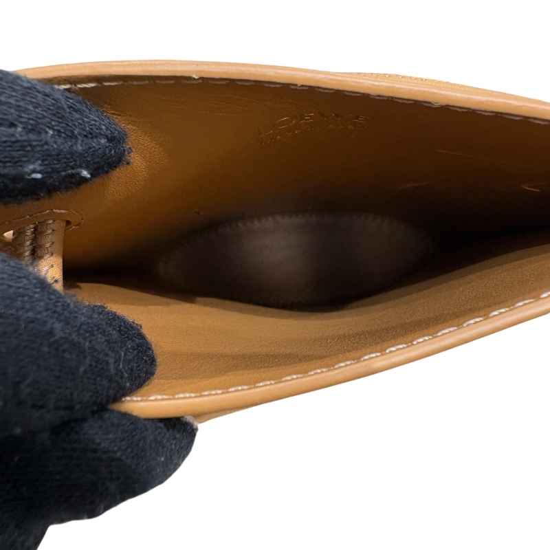 LOEWE 羅威 Pebble Dice pocket 肩背迷你包 皮革 卡其色 金釦-7