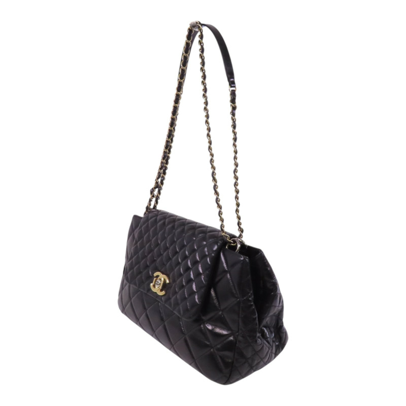 CHANEL 牛皮皮革Chain Shoulder Bag金扣鏈帶肩背袋-2