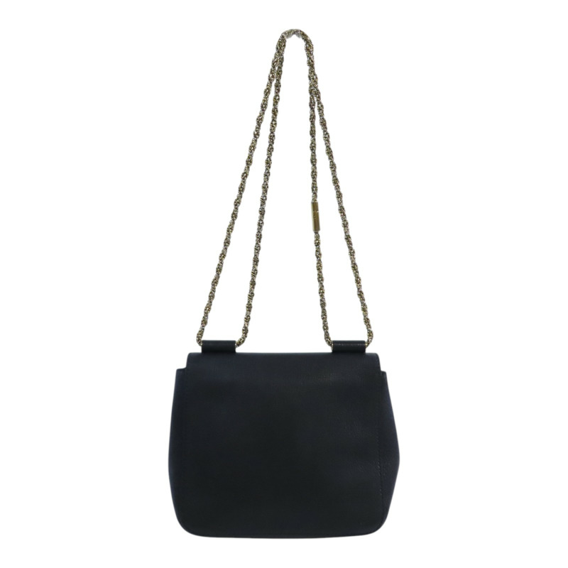 Chloe 牛皮皮革Chain Shoulder Bag金扣鏈帶肩背袋-1