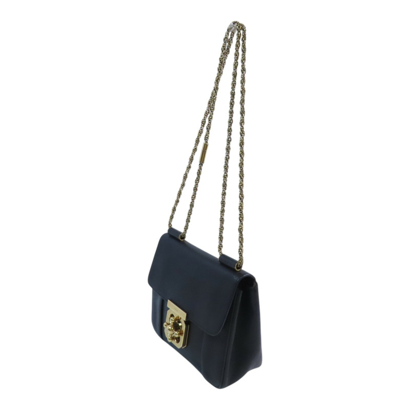Chloe 牛皮皮革Chain Shoulder Bag金扣鏈帶肩背袋-2