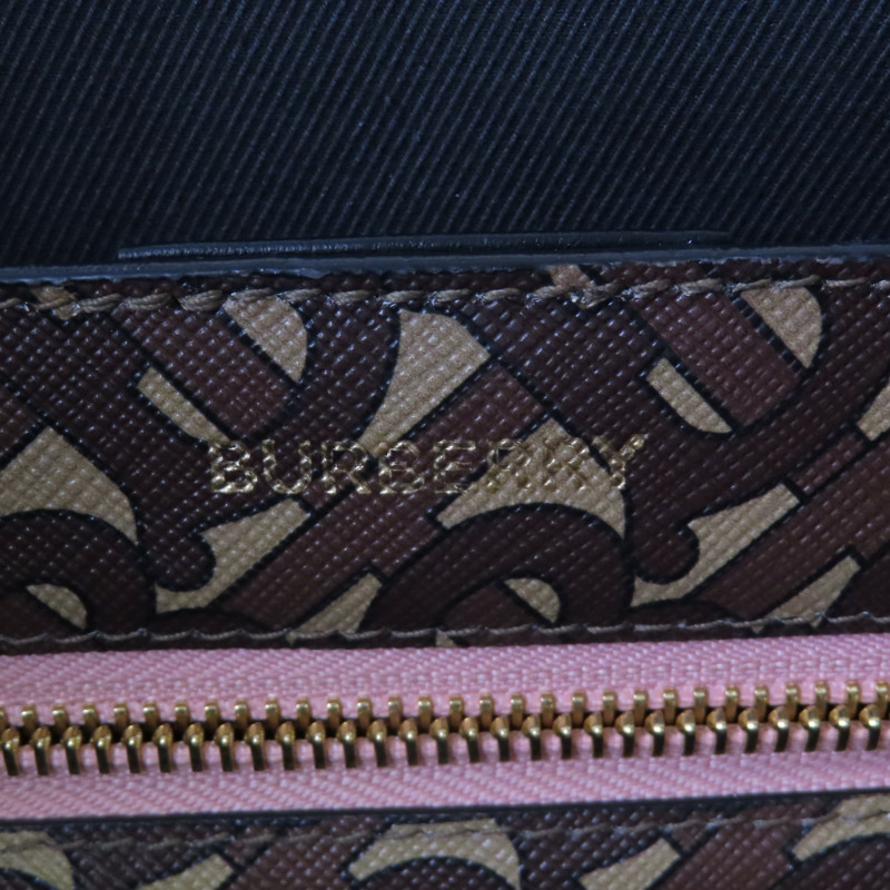 BURBERRY 塗層帆布Tote Bag金扣肩背袋-6