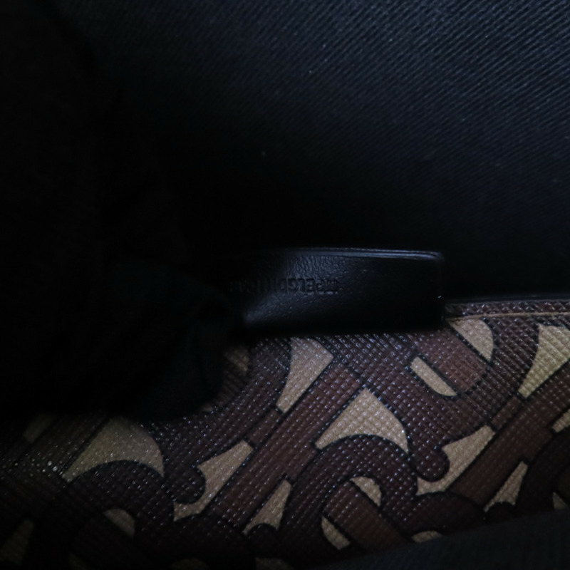 BURBERRY 塗層帆布Tote Bag金扣肩背袋-7