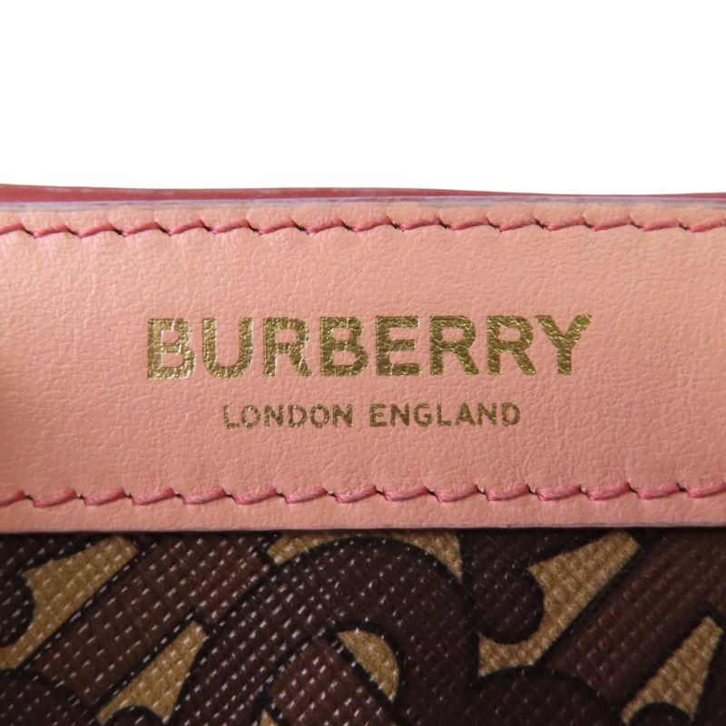 BURBERRY 塗層帆布Tote Bag金扣肩背袋-15