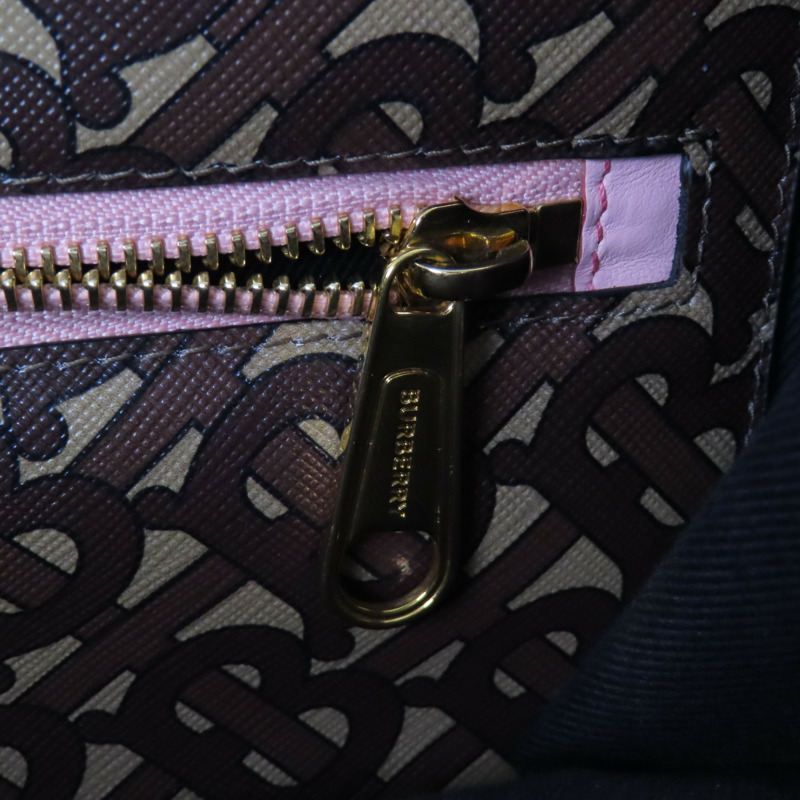 BURBERRY 塗層帆布Tote Bag金扣肩背袋-16