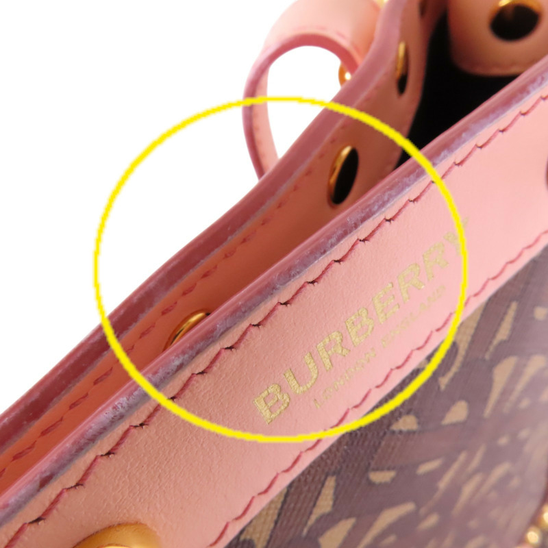 BURBERRY 塗層帆布Tote Bag金扣肩背袋-17