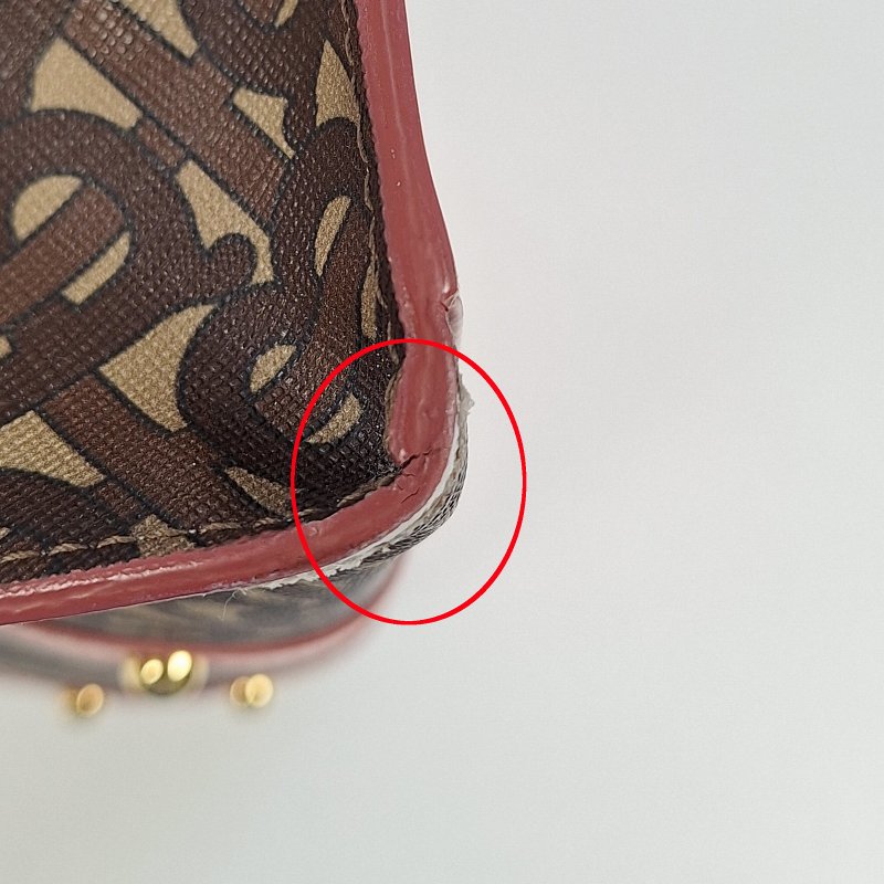 BURBERRY 塗層帆布Tote Bag金扣肩背袋-18