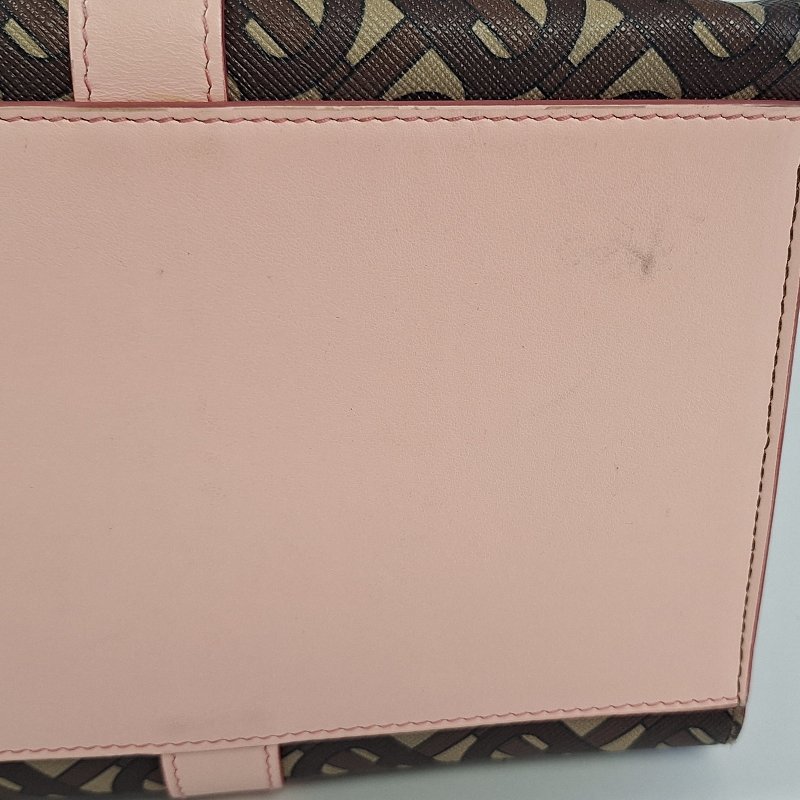 BURBERRY 塗層帆布Tote Bag金扣肩背袋-29