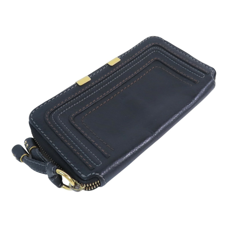 Chloe 牛皮皮革Zipper Long Wallet金扣拉鏈長錢包-2