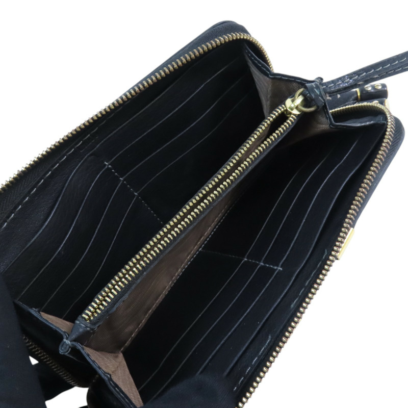 Chloe 牛皮皮革Zipper Long Wallet金扣拉鏈長錢包-4