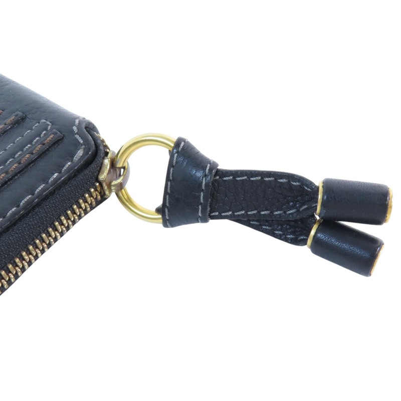 Chloe 牛皮皮革Zipper Long Wallet金扣拉鏈長錢包-9