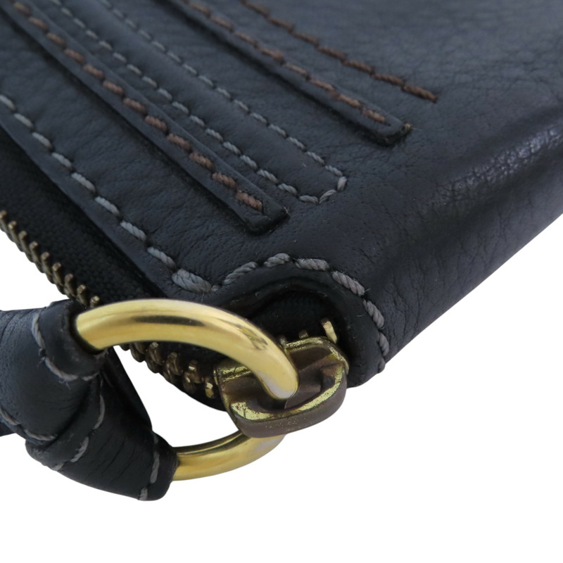 Chloe 牛皮皮革Zipper Long Wallet金扣拉鏈長錢包-10