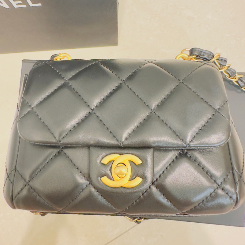 CHANEL方胖子 口蓋包 季節款-11