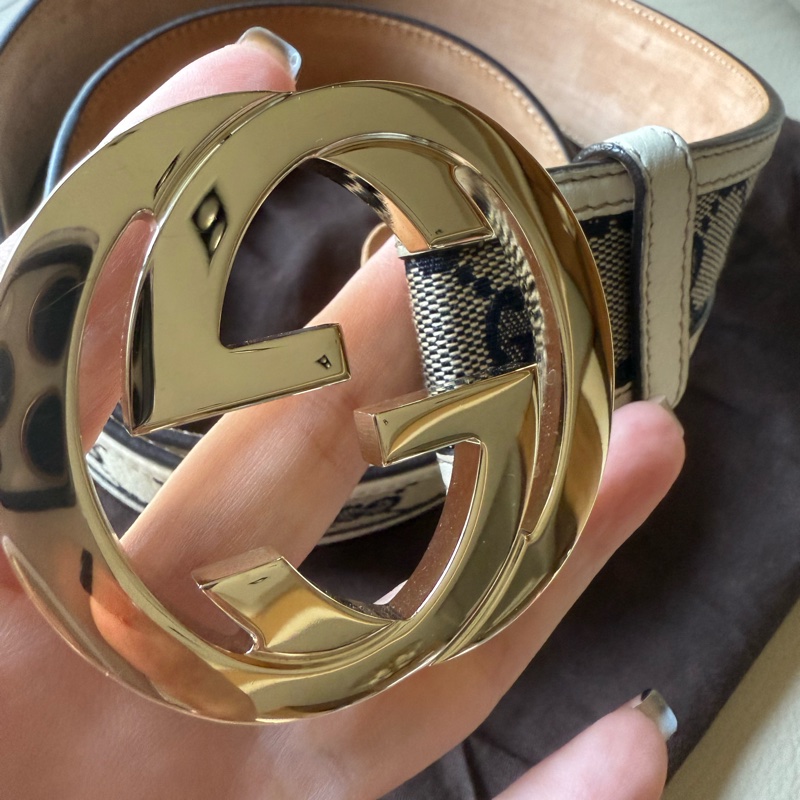 Gucci古馳經典老花皮帶-2