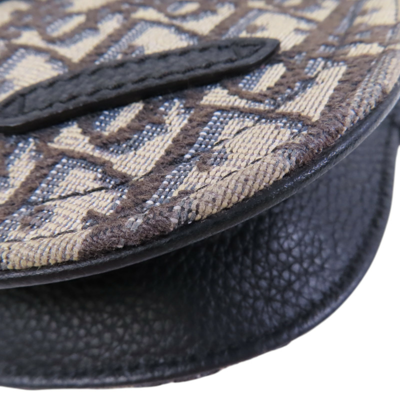 Dior Oblique帆布Saddle Messenger銀扣肩背袋-11