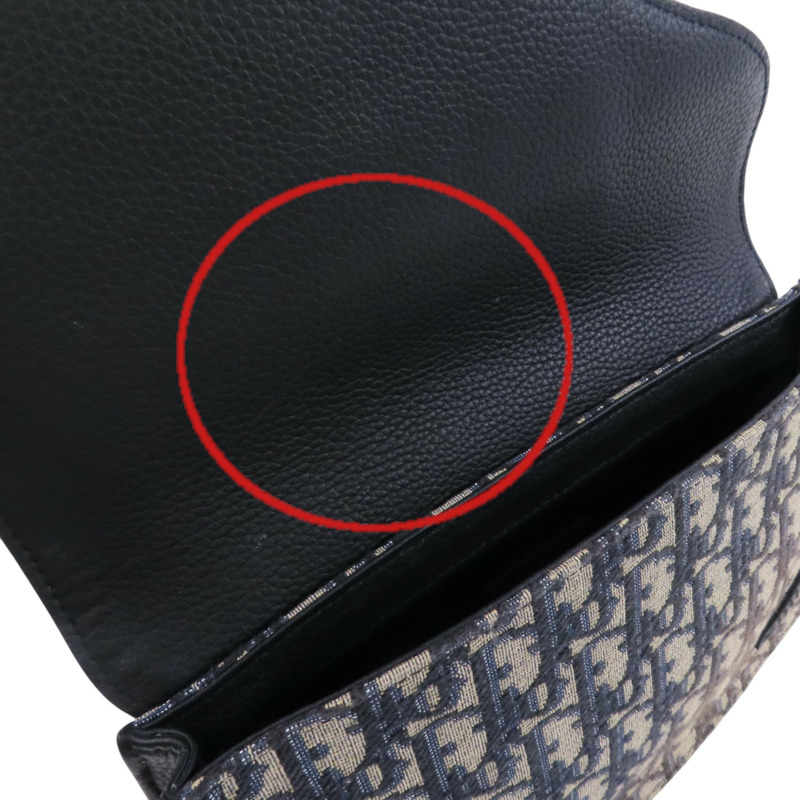 Dior Oblique帆布Saddle Messenger銀扣肩背袋-15