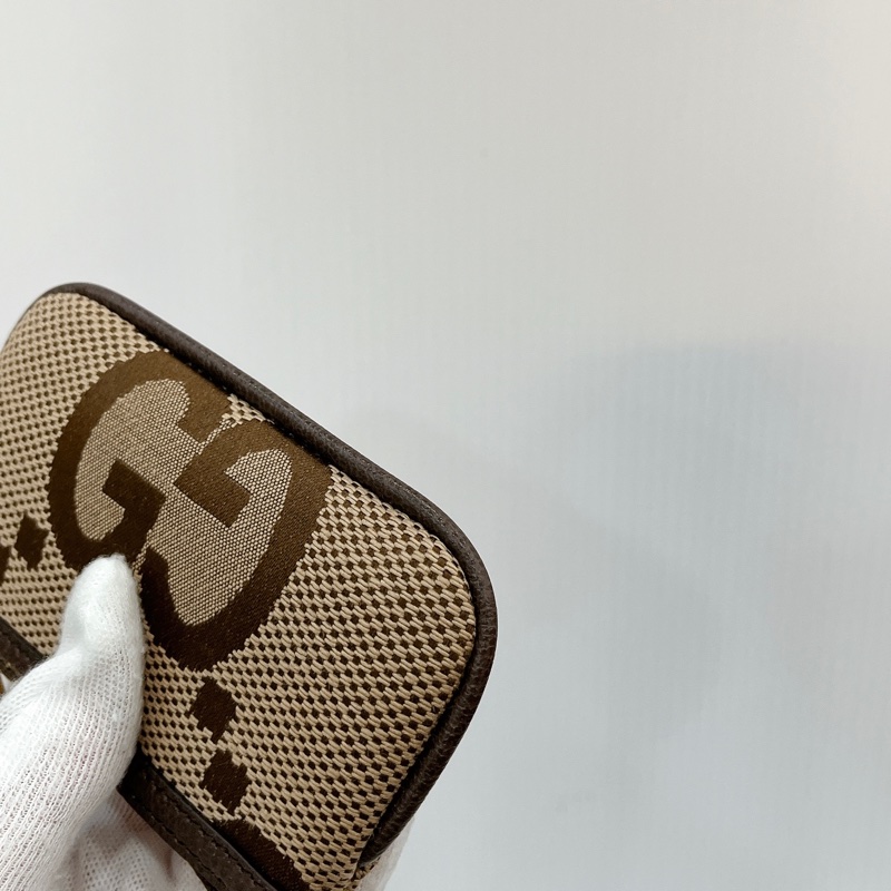 莉亞精品♡Gucci 671722 鑰匙零錢包 咖色 全新閒置品-5